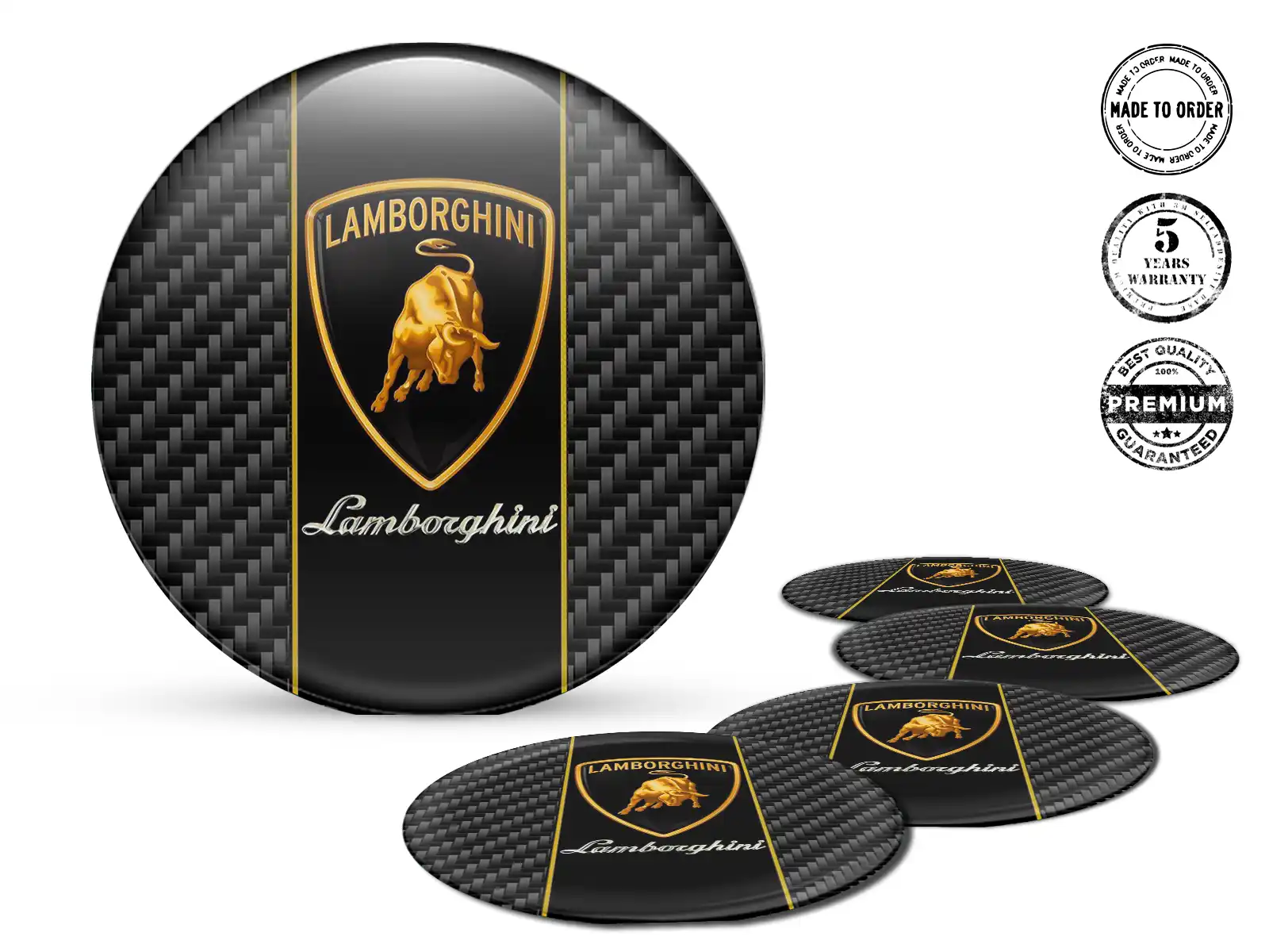 Lamborghini Radembleme Ausgabe Individuelle Harz-Labels